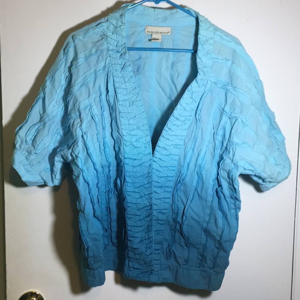 Blue ombré shirt